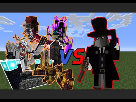 Headhunter EX vs Other Strong and OP BOSSES | Minecraft mob battle