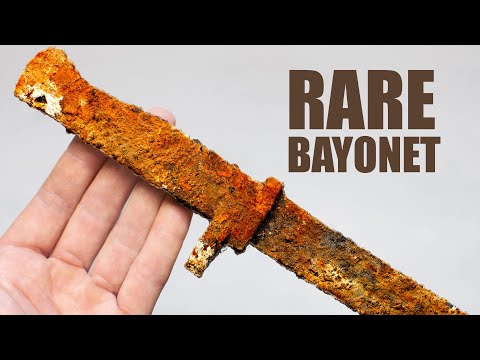 Very Rusty German Bayonet Restoration. WW1 Ersatz Bayonet