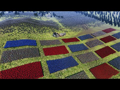 ALLIANCE OF ROMANS, KNIGHTS & SPARTANS Vs 55,000 DWARVES | ULTIMATE EPIC BATTLE SIMULATOR | UEBS