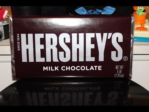 UNWRAPPING WORLDS LARGEST HERSHEY'S BAR