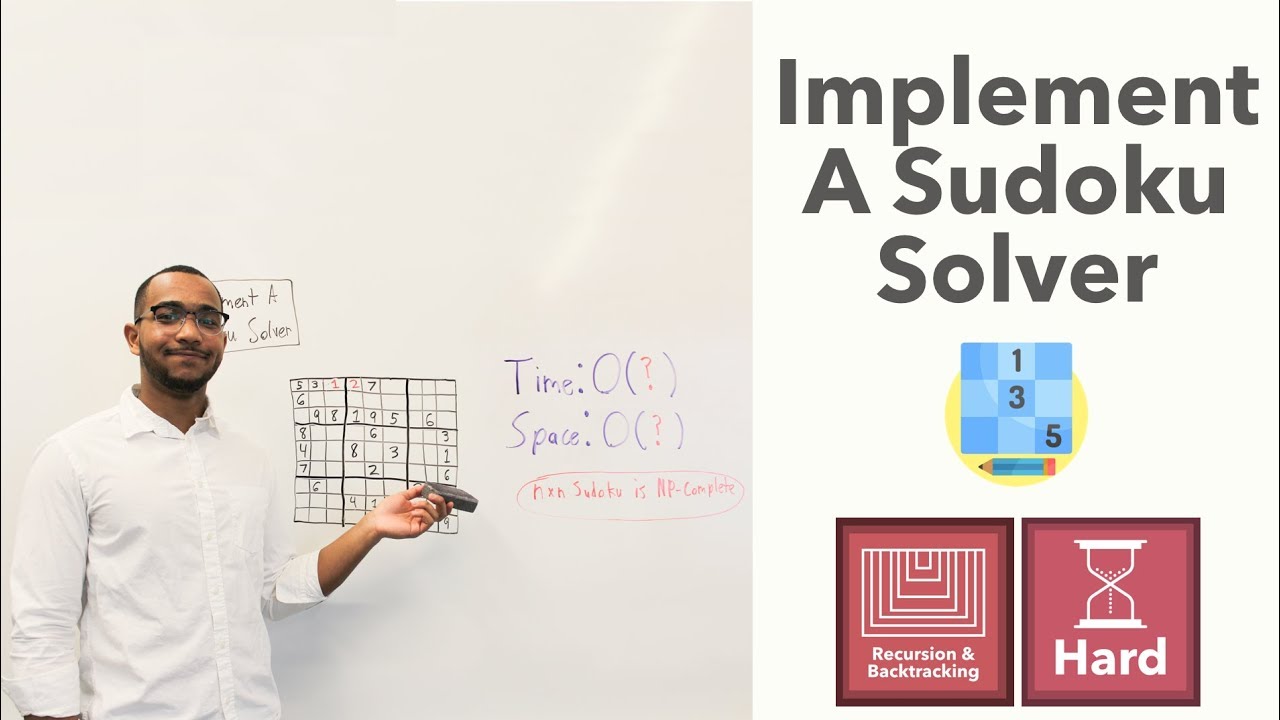 Implement A Sudoku Solver - Sudoku Solving Backtracking Algorithm (Sudoku Solver on LeetCode)