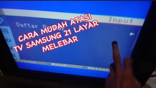 Download lagu KERUSAKAN TV SAMSUNG SLIM 21❗LAYAR MELEBAR KIRI KANAN @SERVIS-123 mp3