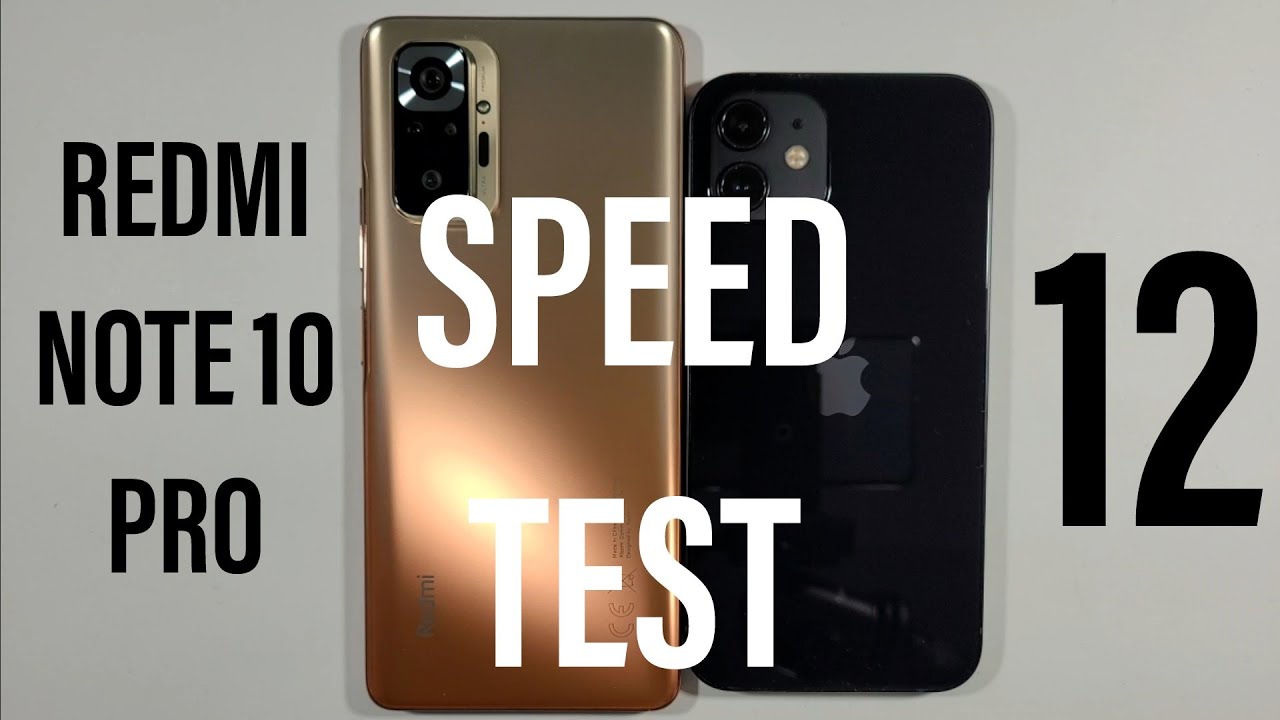 Xiaomi Redmi Note 10 Pro vs Iphone 12 Speed Test