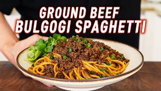 15-Minute Korean Style Beef Spaghetti That Will Change Your LIFE! Bulgogi Noodles