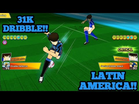 PvP Rank Superstar #3 : Green Japan vs Blue Latin America! 31K Dribble! - Captain Tsubasa Dream Team