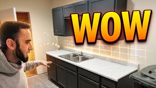 Kitchen Cabinet Install in Rental | Fire House #7