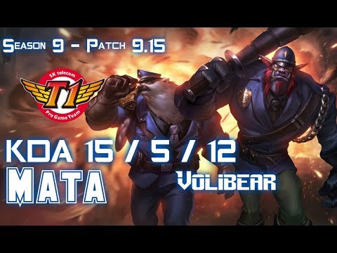 SKT T1 Mata VOLIBEAR vs IRELIA Mid - Patch 9.15 KR Ranked