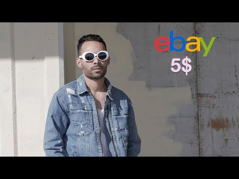 Ebay Kurt Cobain clout goggle sunglasses for 5 $ review + try on