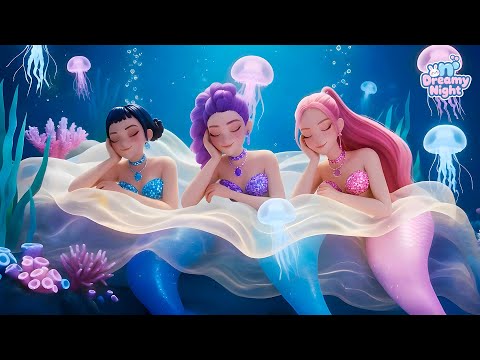 Sleep Deeply with Rumi, Mira & Zoey 🌙 Mermaid Version | Calming Ocean Sounds for Peace