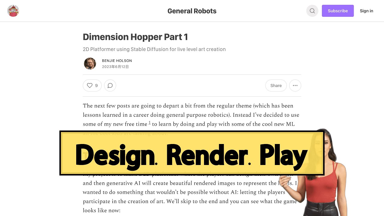 Design Your Own 2D Game Levels with AI-Generated Art using Stable Diffusion & Control-Net | Play Now