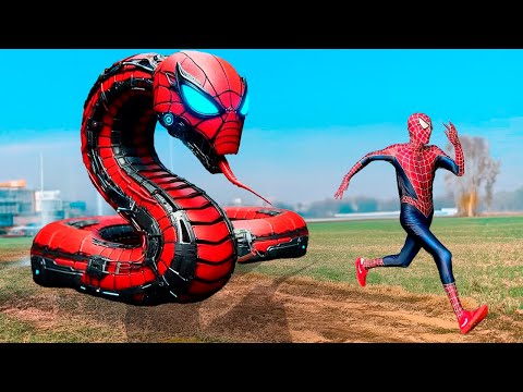 Homem Aranha e o Monstro Cobra Aranha ( Homem Aranha Desenho Animado ) spider snake