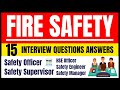 Fire Safety Interview Questions And Answers Fire Interview Questions And Answers HSE STUDY GUIDE