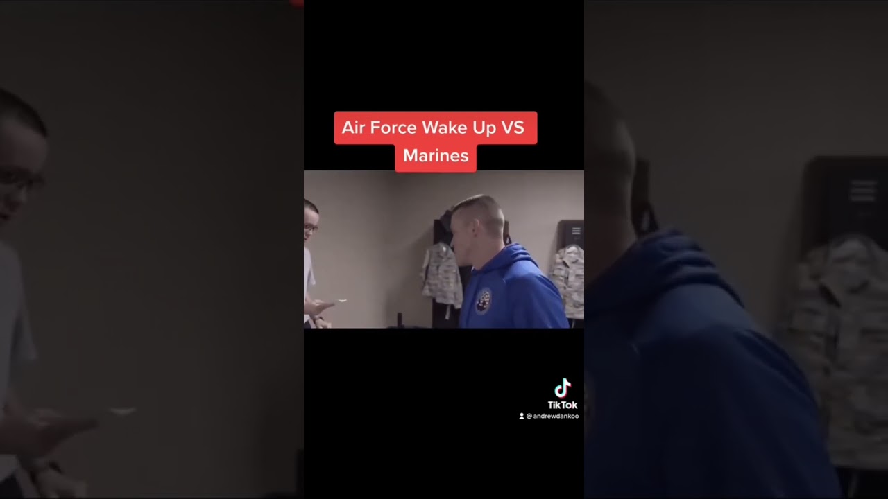 Waking up in the Air Force & in the Marines are COMPLETELY Different 🇺🇸😜 #usmc #usaf #military