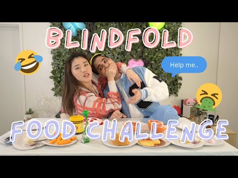 Blindfold Food Challenge | Nick 🧒🏻 vs Carrie 👧🏻
