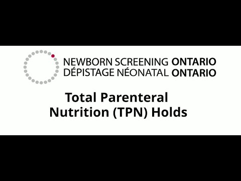 Total parenteral nutrition (TPN) holds and newborn screening specimen collection