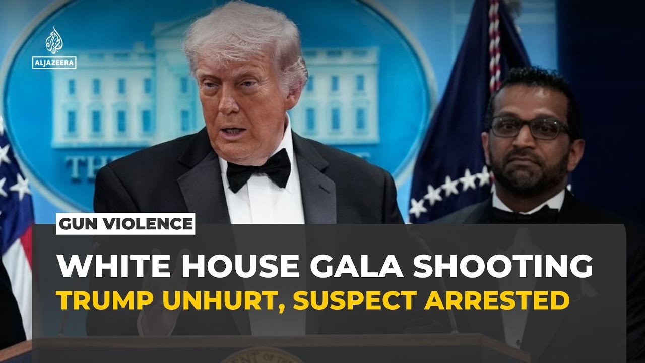 Trump unhurt after shots fired at White House correspondents’ dinner, suspect arrested