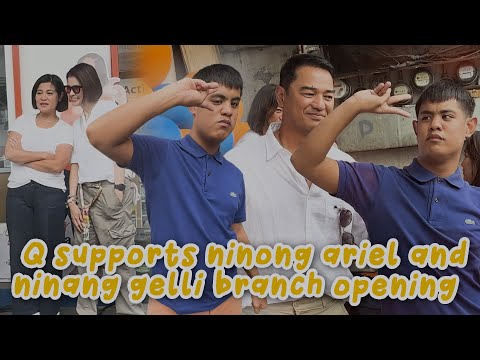 Q SUPPORTS NINONG ARIEL AND NINANG GELLI BRANCH OPENING | CANDY AND QUENTIN | OUR SPECIAL LOVE