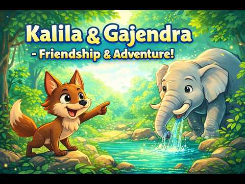 Kalila & Gajendra Animated Story for Kids  Friendship, Wisdom & Courage