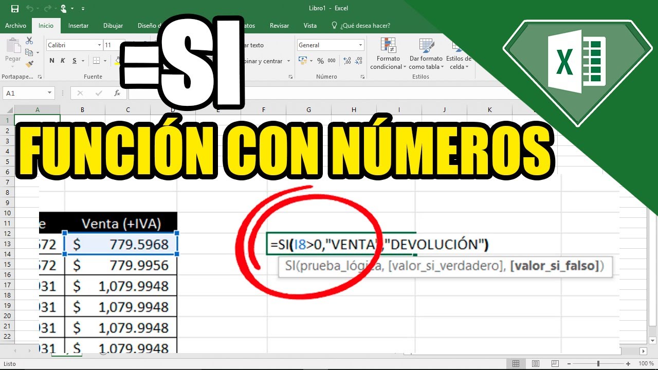 FUNCIÓN SI en Excel: 2 condiciones + números (Tutorial fácil 2026)