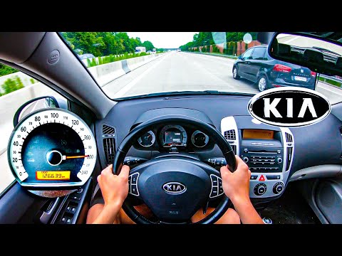 KIA Ceed 1.6 POV - TOP SPEED & ACCELERATION ON GERMAN AUTOBAHN