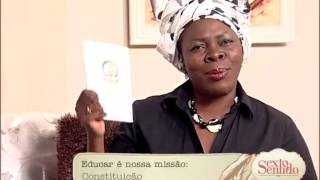 Sexto Sentido: Educar é Nossa Missão fala sobre a «Constituição» | TV Zimbo |