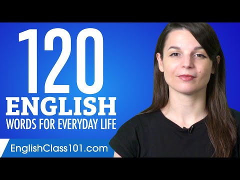 120 English Words for Everyday Life - Basic Vocabulary #6