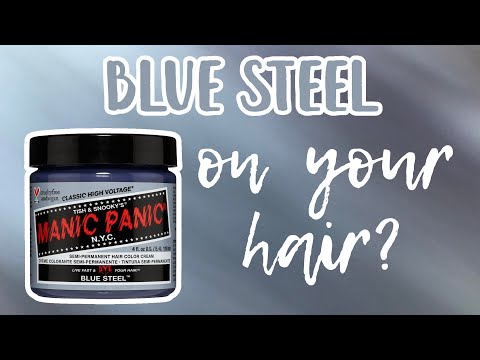 Manic Panic BLUE STEEL | Hair Level Swatches