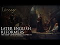 Later English Reformers The Great Controversy Chapter 14 Lineage