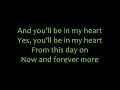 Phil Collins   You'll Be In My Heart with Lyrics