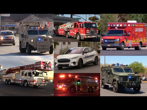 Fire Trucks, Police Cars & Ambulances Responding Compilation #4 - Best Of 2023
