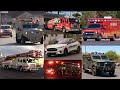 Fire Trucks, Police Cars & Ambulances Responding Compilation - Best Of 2023