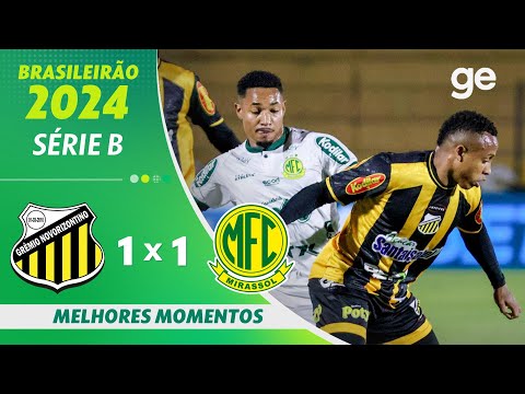 Gols e lances de Novorizontino x Mirassol