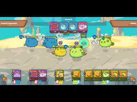 [Axie Team Greed] Dusk Termi Trispike Poison Plant vs Healing Team Plant Aqua Plant