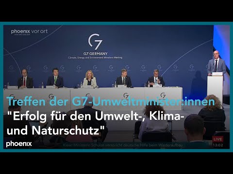 G7-Klimaminister: Pressekonferenz von Robert Habeck und Steffi Lemke