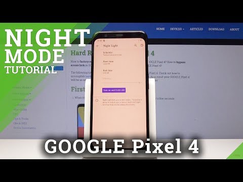 How to Use Night Mode in GOOGLE Pixel 4 - Eye Protection