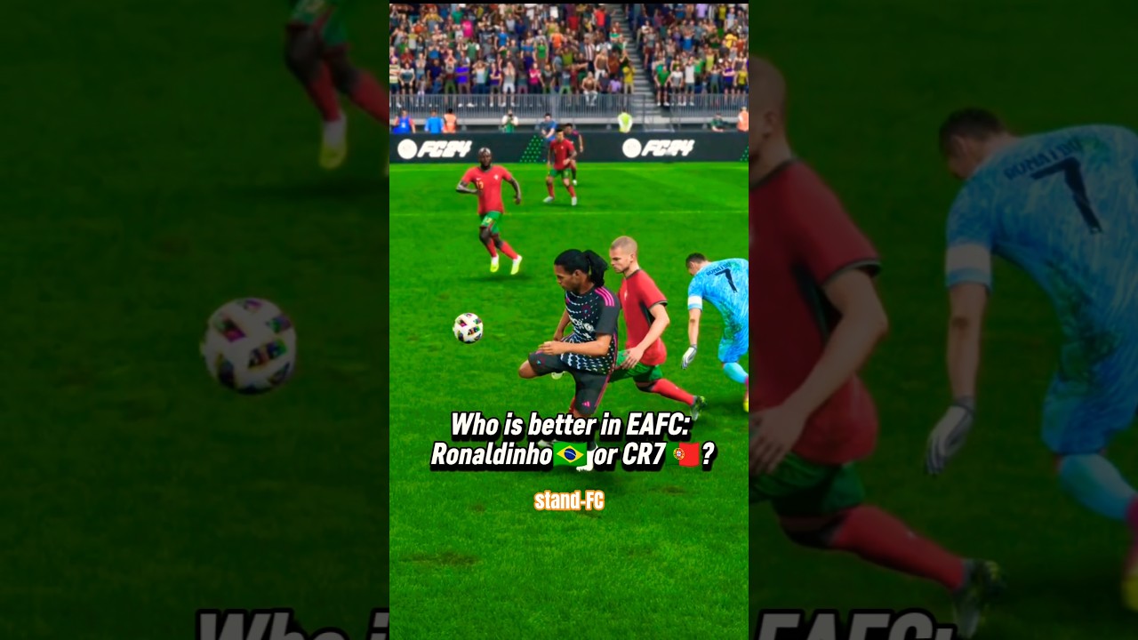 ronaldinho🇧🇷 vs Ronaldo🇵🇹 #shorts #FC24 #football #soccer #gaming #ronaldinho #CristianoRonaldo