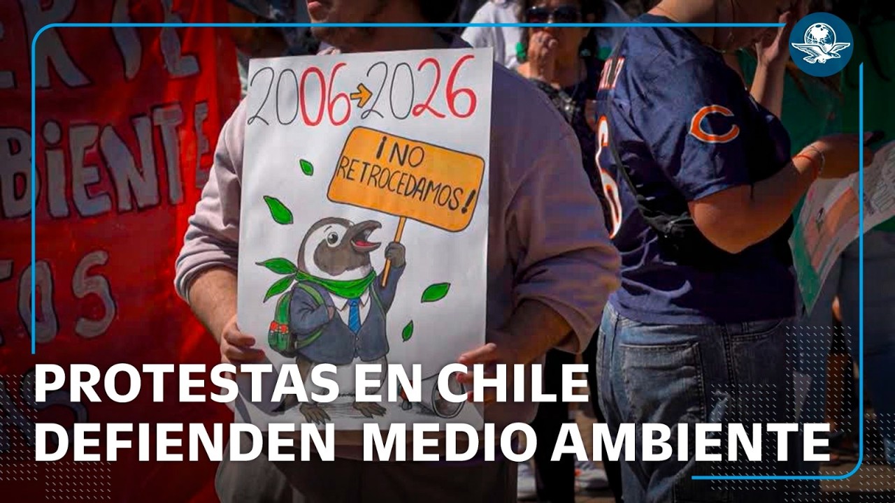 Protestas en Chile contra Kast por eliminar normas ambientales