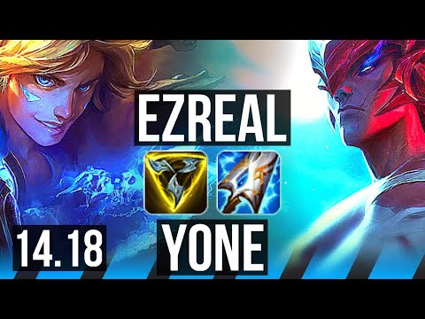EZREAL vs YONE (MID) | 9/1/7, Godlike | BR Challenger | 14.18