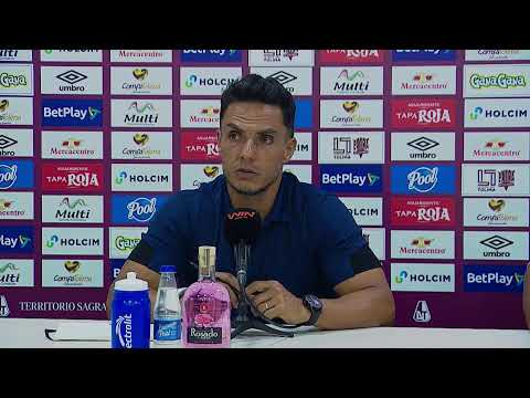 Rueda de prensa de Tolima tras su partido con Santa Fe