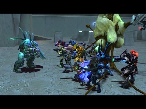 Halo Reach Hunter VS. Halo 1 Characters