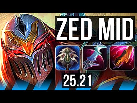 ZED vs YASUO (MID) | 11 solo kills, 89k DMG, 23/4/7, Legendary | EUW Diamond | 25.21