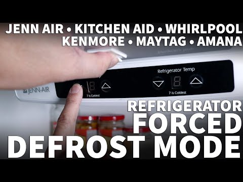 How to Force Defrost a Jenn Air Fridge - Fridge Not Defrosting Bottom Freezer Cold Refrigerator Warm