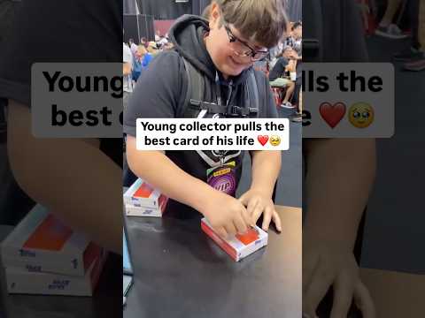 Young collector pulls the BEST card of his LIFE! 🥹❤️