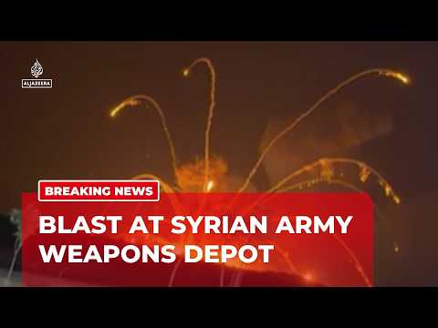 Huge explosion rocks Syrian army weapons depot near Aleppo
