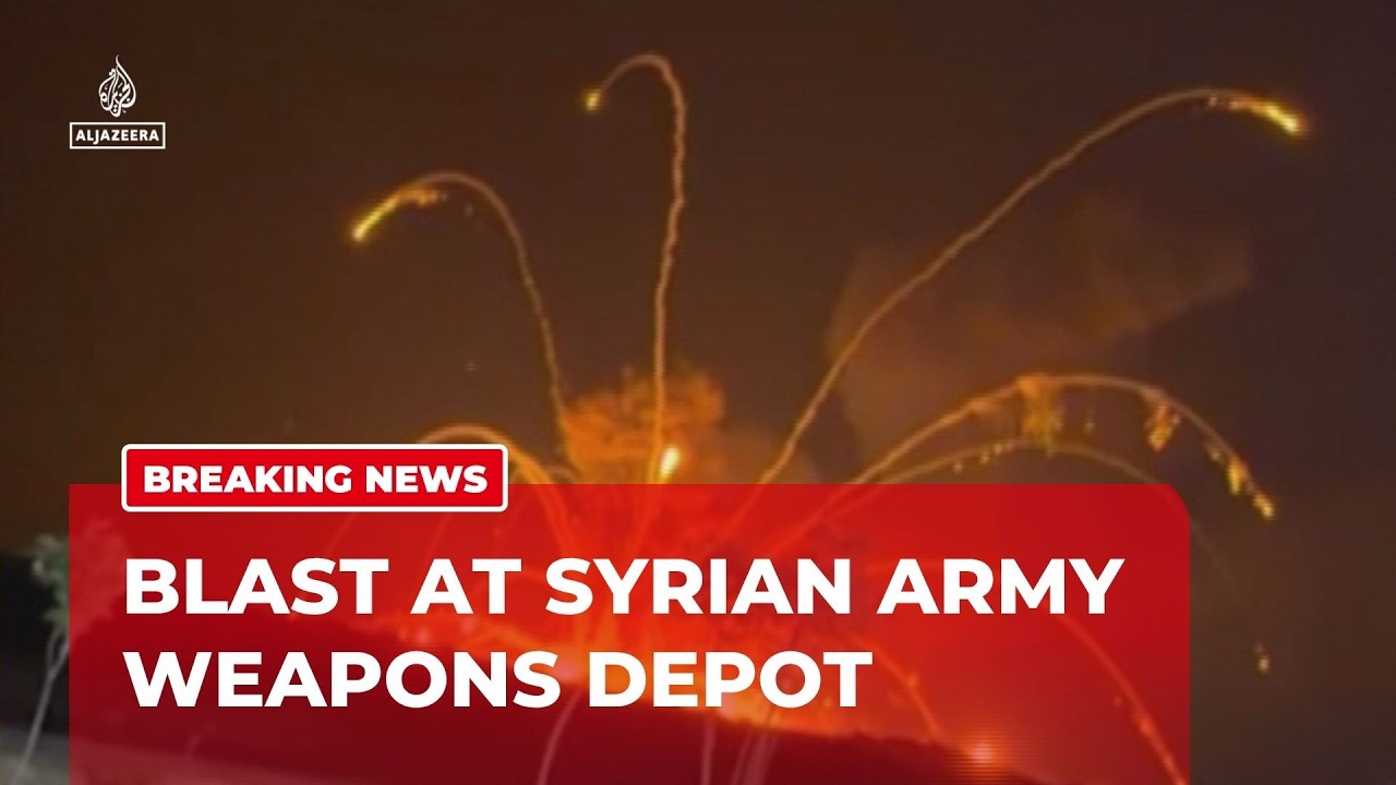 Huge explosion rocks Syrian army weapons depot near Aleppo