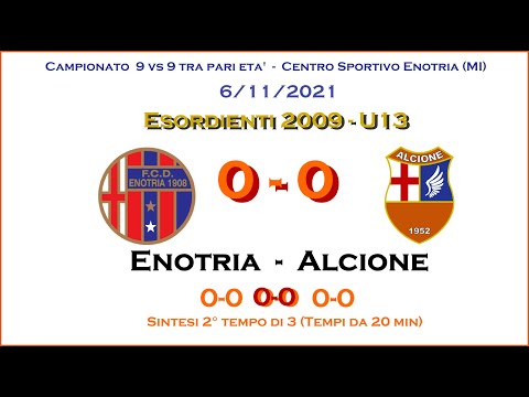 Enotria - Alcione | 9vs9 - 2° tempo di 3 | Categoria Esordienti 2009 Under 13