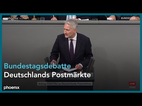 Video Thumbnail: Bundestagsdebatte zu Deutschlands Postmärkten am 15.12.23