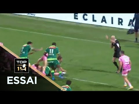TOP 14 - Essai de Quentin LESPIAUCQ (SP) - Pau - Paris - J12 - Saison 2020/2021