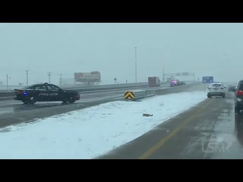 02-06-2021 Wichita, KS - Afternoon Snow Squall and Accidents
