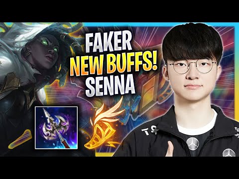 FAKER TRIES SENNA WITH NEW BUFFS! - T1 Faker Plays Senna SUPPORT vs Blitzcrank! | Season 2023